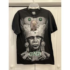 NEW 2017 DGA David Gonzales Art BLACK T-Shirt‎ ~ MAYA AOP, Men’s Sz M